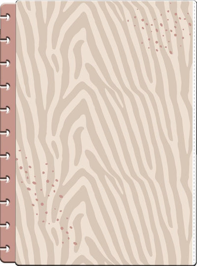 Neutral Zebra Big Snap-In Pen Pouch