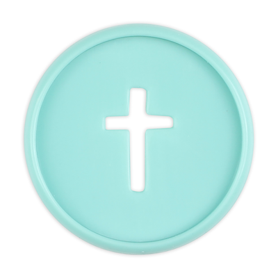 Cross Cutout Medium Disc Set - Teal